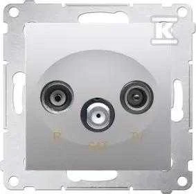 Kontakt-Simon SIMON54 RTV/SAT antenos lizdas sidabrinis - DASP.01/43