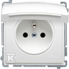 Kontakt Simon GN.Z/U IP44 Baltas BMGZ1B.01/11