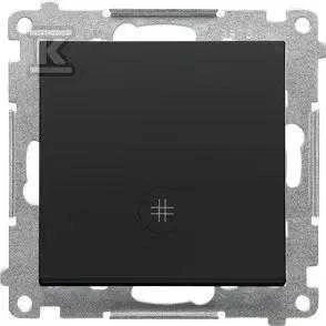 Kontakt Simon LED kryžminis JUNGTIS P. MAT Juodas SIMO