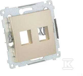 Kontakt-Simon Prijungia elektroninį lizdą dviem SIMON54 auksu - DKP2.01 / 44