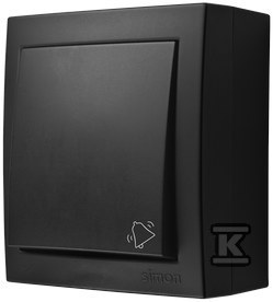 Kontakt Simon Kontaktai-Simon Simon Aquaclick Bell mygtukas, 10 AX, 250 V juodas ACD1/49