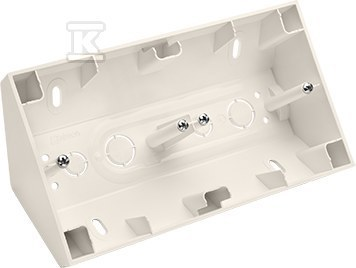 Kontakt-Simon Simon 54 Premium Puszka natynkowa podwójna narożna krem DPNR2/41