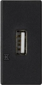 Kontakt-Simon Socket K45/2 USB tipo A moteriškas grafito pilkas - K128B/14
