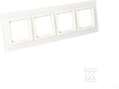 Kontakt-Simon Quadruple balto perlinio stiklo rėmas - DRN4/70
