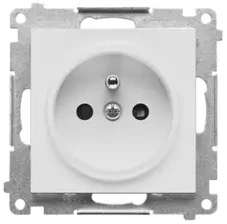 Kontakt Simon TGZ1CZ.01/114 Simon 55 Viengubas lizdas su įžeminimu ir sklendėmis (modulis) 16 A 250 V, greitos jungtys Šviesiai pilka matinė TGZ1CZ.01/114