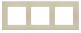 Kontakt-Simon Triple frame 55 TR3/144 LINE šampano matinis