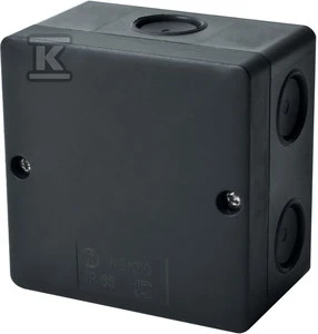 Hermetinė paskirstymo dėžutė Kopos KSK 80_FA (juoda, 81x81x54mm, IP66, UV atspari)