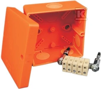 Kopos Elektroinstaliacijos dėžutė IP66 101 x 101 x 62mm oranžinė (KSK 100 PO)