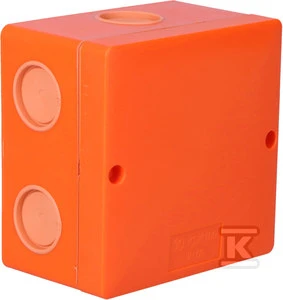 Kopos Elektroinstaliacijos dėžutė IP66 101 x 101 x 62mm oranžinė (KSK 100 PO)