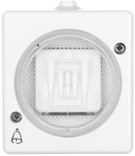 Kos Elektro System KOS Trol Line skambučio mygtukas hermetiškas IP44 balta (100404)