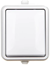 Kos Elektro System 120401 HYDRO Vienas hermetinis jungiklis IP44 balta 120401