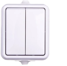 Kos Elektro System KOS Candlestick jungtis Hidro Line dvigubos hermetikos IP44 balta (120405)