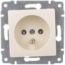 Kos Elektro System KOS Vena vieno lizdo rainelė žemės 16A 250V kremas (510334)