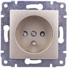 Kos Elektro System KOS Vena vieno lizdo žemės 16A satino (515034)