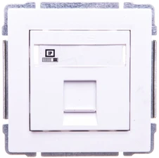 Kos Elektro System KOS Vieno lizdo KOS66 kompiuterio RJ45 neekranuota etiketė balta (660465)