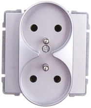 Kos Elektro System KOS aliuminio dvigubas lizdas KOS66 (664049)