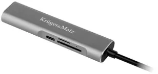 Kruger & Matz Adapteris (HUB) C tipo USB į HDMI / USB 3.0 / SD / MicroSD / C