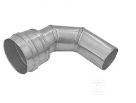 Metalinė dūmtraukio alkūnė 90 laipsnių DN80-DN60