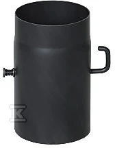 Juodas 160 mm dūmtraukio sujungimo elementas