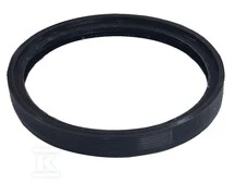 Juodas silikoninis tarpiklis 80 mm
