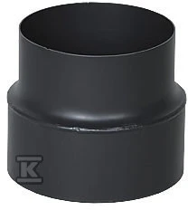 Juodas metalinis ventiliacijos perėjimas 200 į 160 mm