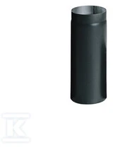 Juodas 200 mm skersmens dūmtraukio vamzdis