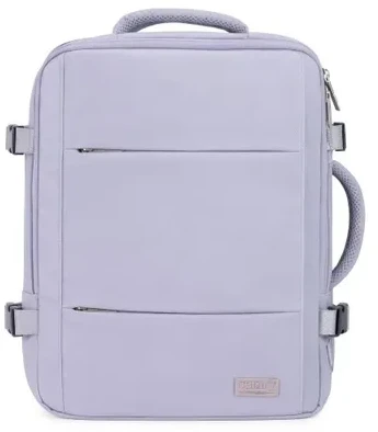 Adler Kuprinės rankinis bagažas 40x20x30 nešiojamas kompiuteris, atsparus vandeniui USB RFID Camry CR 6881 šviesiai violetinė