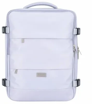 Adler Verslo ir sporto kabinos kuprinė 40x20x30 nešiojamasis 17" vandeniui atsparus RFID Camry CR 6880 šviesiai violetinė