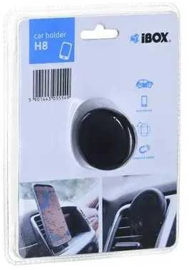 Telefono laikiklis - iBox H-8 Pasyvus Automobilinis Ventiliacijos Laikiklis išmaniesiems telefonams Juodas