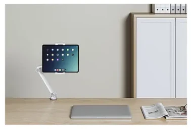 Laikiklis NEOMOUNTS Planšetė DESK CLAMP (SUITED FROM 4,7" UP TO 12.9") Baltas