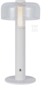 V-tac 1W LED įkraunamas stalinis šviestuvas, baltas, 3000K, dimeriuojamas