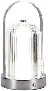 V-tac 1W LED įkraunamas stalinis šviestuvas, chromo sp. korpusu, 3000/6000K, dimeriuojamas