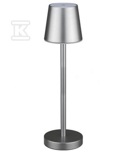 V-tac 3W LED įkraunamas stalo šviestuvas, pilkas, 3000K, dimeriuojamas