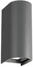 Sieninis šviestuvas Viokef 20W LED sieninis fasado šviestuvas AZORES, tamsiai pilkas, 3000/4000/6500K, IP65, 4310001