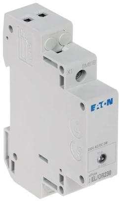 SIGNALIZAVIMO LEMPUTĖ LED Z-EL/O230 MONTAVIMAS ANT BĖGIO DIN (TS-35) EATON