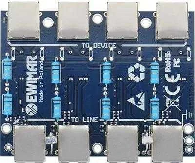 LAN modulis su apsauga nuo viršįtampių EXT su PoE apsauga EWIMAR PTF-54-EXT/PoE