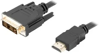 LANBERG CA-HDDV-10CC-0030-BK kabelis HDMI -> DVI-D 18+1 M/M viena jungtis. juodas 3m