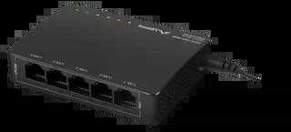 Šakotuvas LANBERG jungiklis PoE darbalaukio 5 prievadų 1GB 4 jungtys PoE 30W/prievadas max 60W DSP3-1005-60W nevaldomas