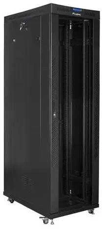 Lanberg grindų statoma rack spintelė 19" 42U 600x1200 juoda stiklinių durų LCD