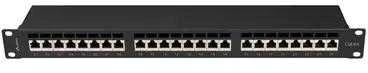 LANBERG patch panel 24 port 1U cat.6A FTP juodas
