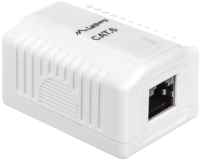 LANBERG OS6-0001-W FTP Data Box 1 prievado RJ45 ekranuotas kat. 6