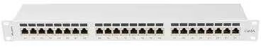LANBERG patch panel 24 port 1U kat.6A FTP pilkas