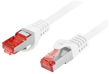 LANBERG Patchcord CAT.6 S/FTP LSZH CU 0.25m baltas Fluke Passed