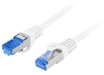 LANBERG patchcord kat.6A FTP LSZH CCA 0.5m baltas