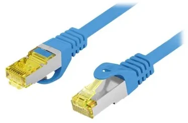 PATCHCORD KAT.6A S/FTP LSZH CU 0.5M Mėlynas FLUKE PASSED LANBERG