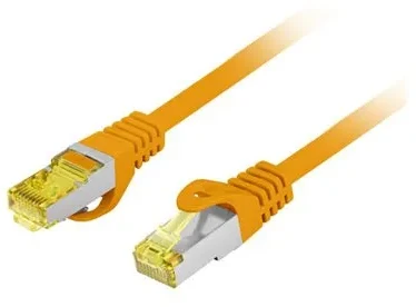 Lanberg Priejungiamasis laidas Cat.6A, S/FTP, LSZH, CU, oranžinė, 15 m (PCF6A-10CU-1500-O)