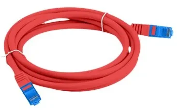 LANBERG patchcord kat.6A FTP LSZH CCA 1,5m raudona