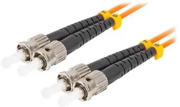 FIBER OPTIC PATCHCORD MM ST/UPC-ST/UPC DUPLEX 3.0MM OM2 50/125 LSZH 5M ORANŽINĖ LANBERG