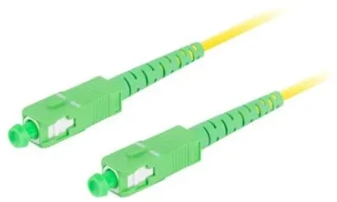 LANBERG Šviesolaidinis pataisas SM SC/APC-SC/APC Simplex 3.0mm LSZH G657A1 0.5m Geltonas