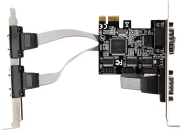 LANBERG PCE-DB9-004 PCI Express->COM 9PIN X4 + žemo profilio laikiklis